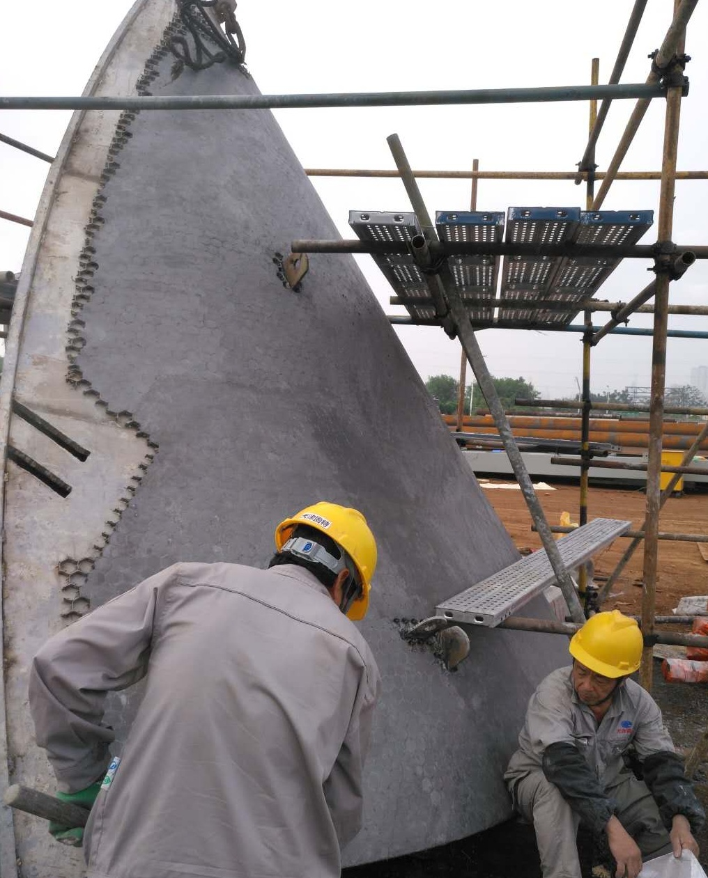 天津固特爐窯施工現場